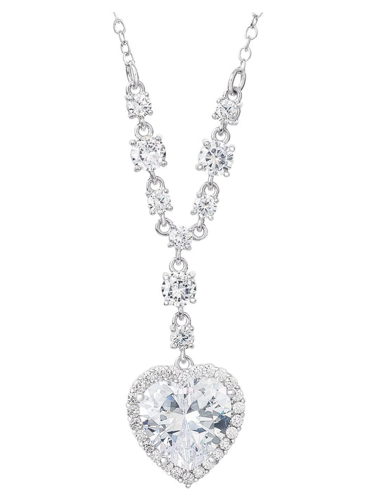 beautiful Dimond heart pendant necklace